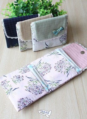 Girls Lovely Women Girl Flower Sanitary Pad Organizer Purse