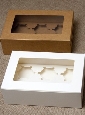 Bakery packaging food grade Cupcake box kraft paper box West