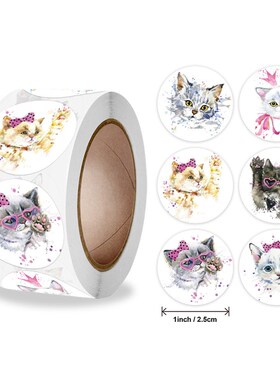 50-500pcs cartoon cat sticker for kids toys decoration teach
