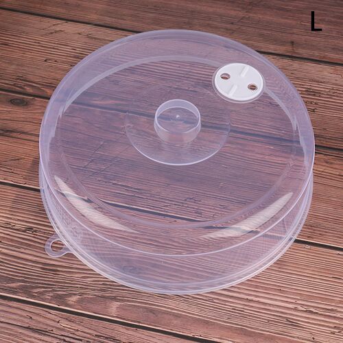 New 1pcs Plastic Microwave Food Cover Clear Lid Safe Vent Ki