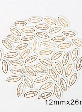 Sewing Letter Labels Handmade Letter Tags Oval Embossed Labe