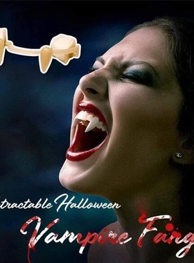 Halloween Vampire Fake Teeth Retractable Dracula Teeth Monst