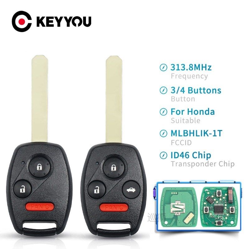 313.8Mhz Remote Key Fob For Honda CR-V Accord 2008 2009 2010