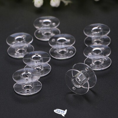 20Pcs Clear Sewing Machine Bobbins Spools Empty Bobbins Spoo