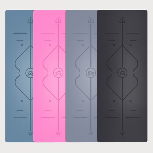 Sky Blue PU Anti-slip Exercise Pad Natural Rubber Yoga Pad B