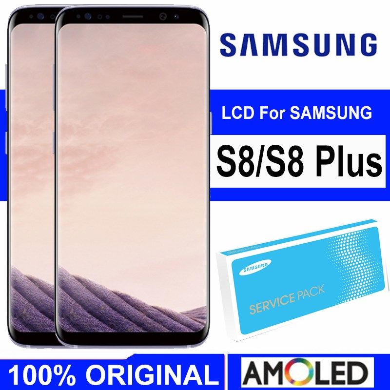 Super Amoled S8 Display with frame with Burn Shadow for Gal_虎窝淘