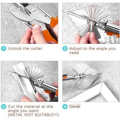 45 degree 90 degree edge angle scissors/multifunction angle