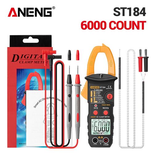 ST184 Digital Clamp Multimeter Meter 6000 Counts Professiona