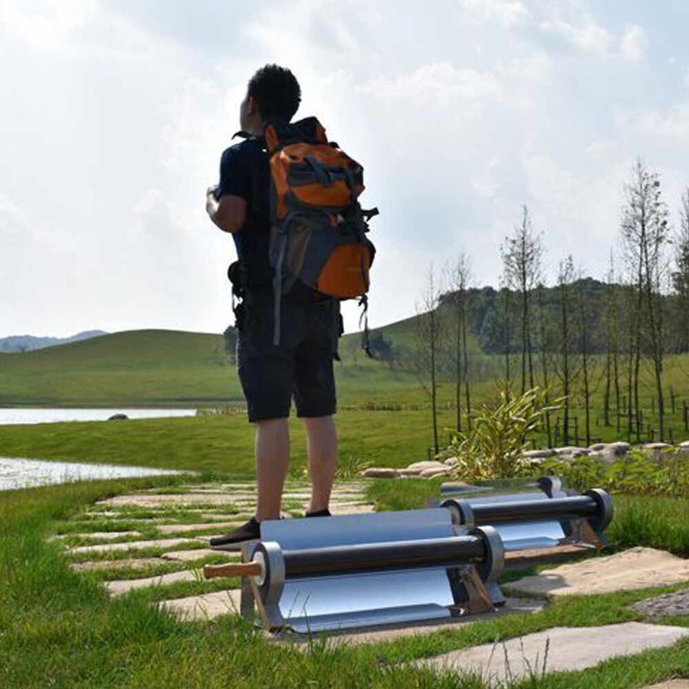 outdoor portable solar power bbq grill single ube camping ov