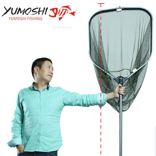 2018  190cm Steel Fishing Net Retractable Telescoping Landin