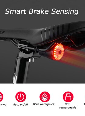 LEADBIKE Smart Brake Sensing Bicycle Rear Lights Cycling Lig