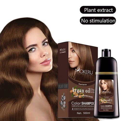 500ml Essence Black Hair Dye Shampoo Covering Hair Permanent