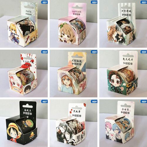 New 4cm*5m  Anime Demon Slayer Kimetsu No Yaiba Washi Tape D