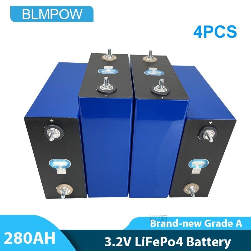 4pcs 3.2V 100Ah 200Ah 280AH 320Ah LiFePO4 Battery Pack Lithi