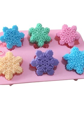 6 Flower Silicone Cake Mold Handmake DIY Bread Mould Silicon