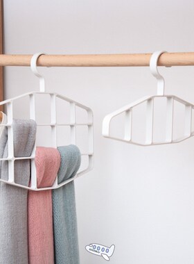 1PCS Multi-port hanger plastic drying rack storage clothes s