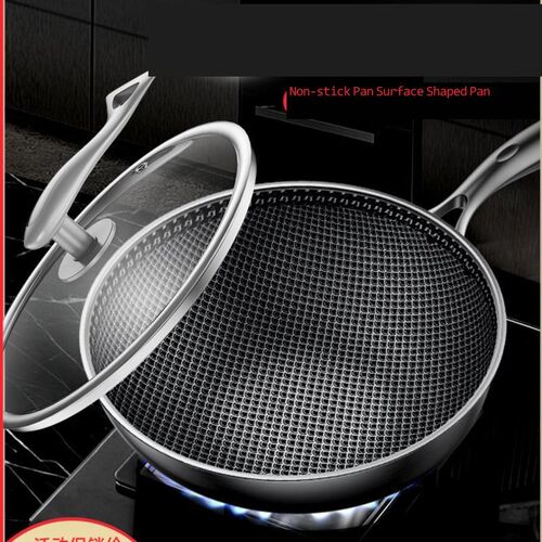 All-round non-stick 304 pot nine-layer die-casting wok with