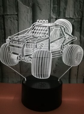 New Racing Car 3d Night Lamp Gift Custom Atmosphere Small Ta