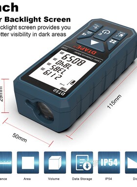 laser distance meter 50M 100M rangefinder laser tape range f