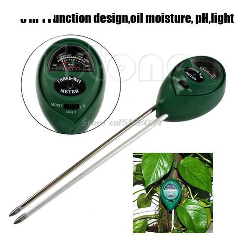 New 3 in1 PH Tester Soil Water Moisture Light Test Meter for