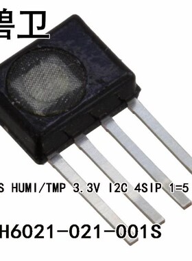 HIH6021-021-001S SENS HUMI/TMP 3.3V I2C 4SIP 1=5