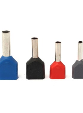 200Pcs Wire Ferrules End Sleeve Double Cord End Terminal Con