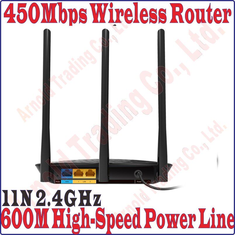 TPLink Single 2.4G 450Mbps Main Wireless Router 600Mbps Powe