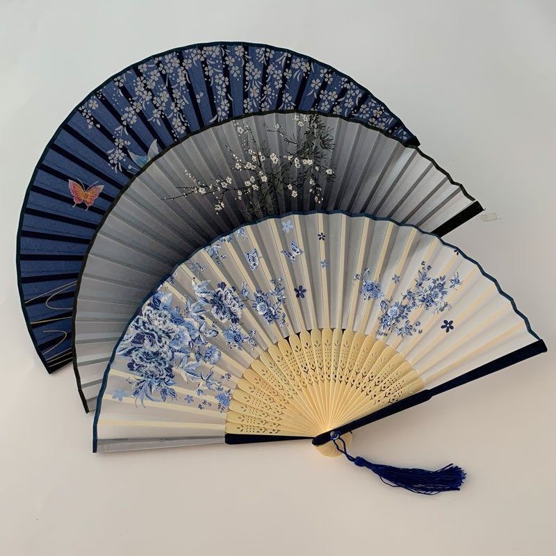 chinese style fan pattern folding dance wedding party lace s