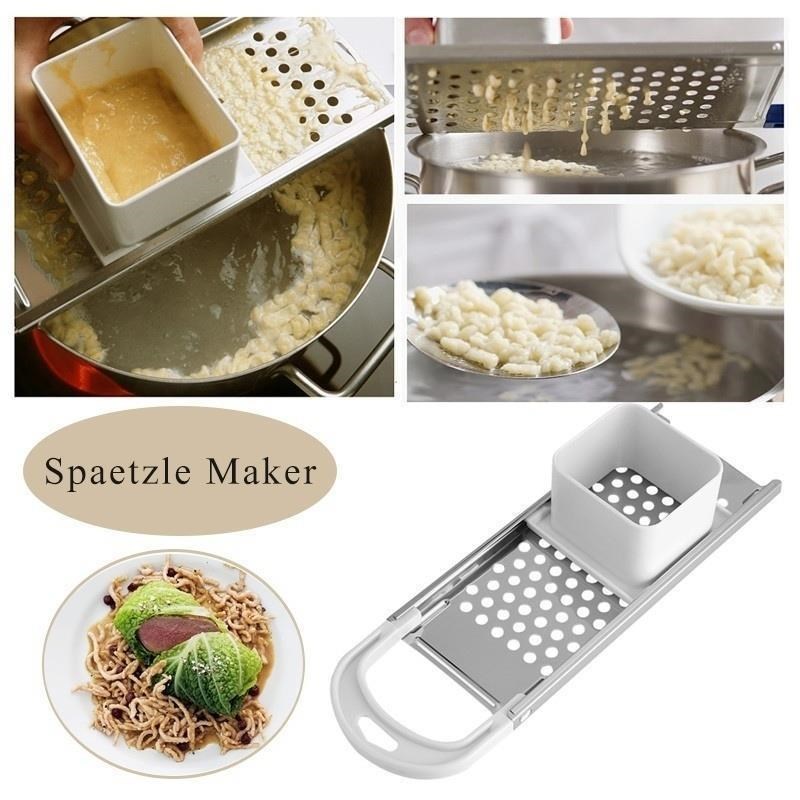 Steel Blade Spaetzle Pasta MakerDumpling Maker Cooking Tool