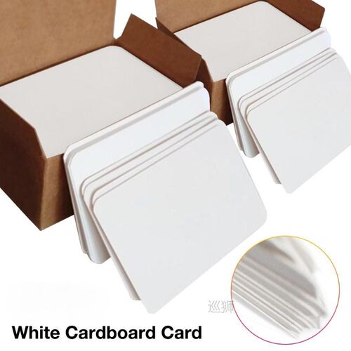 100Pcs Playing Card Blank Hard Paper Card Paper DIY Board Ga