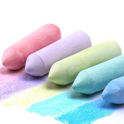 20Pcs Dustless Thick Chalk Kids Scrawling Painting Washable