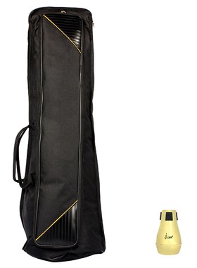 Portable Tenor Trombone Sordine Mute, Carry Bag Case for Tr