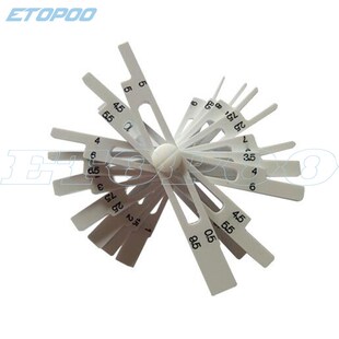 Plastic 0.5-10mm Taper Welding Gauge Test Toper Weld Gage ga