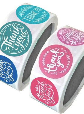 50-500pcs Round thank you for your order sticker Thanks for