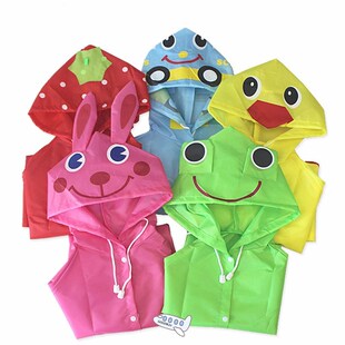 1PC Cartoon Animal Style Waterproof Kids Raincoat For Childr
