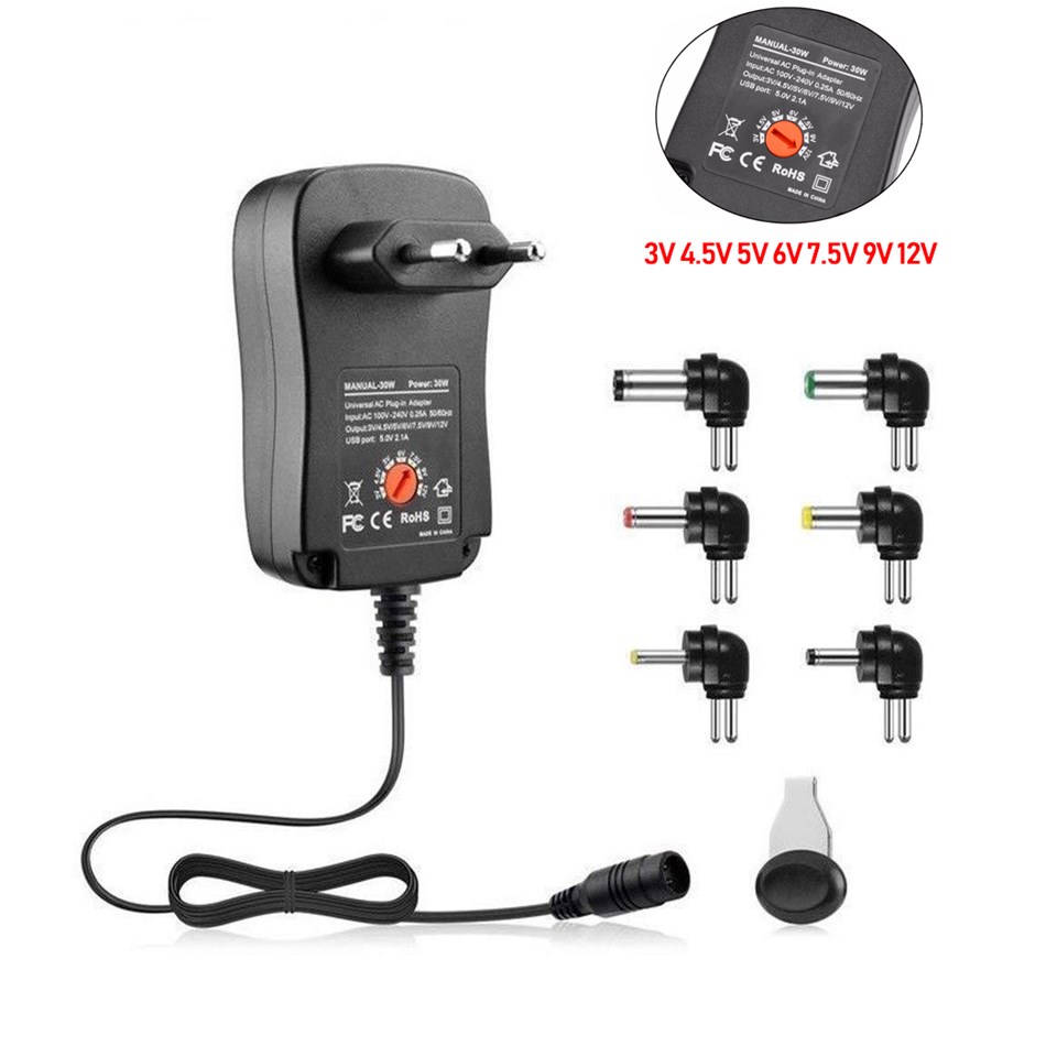 DC12V Volt Power Supply Adapter 9V 5V 6V 2A 30W Adjustable S