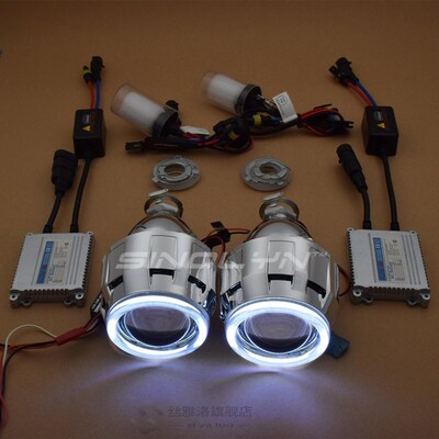 HID Projector Headlight Lenses Angel Eyes Bi-xenon Lens Full