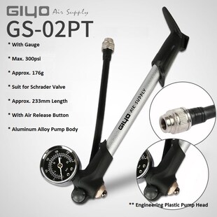 Giyo 300psi MTB Shock Fork Pump Schrader Valve Bicycle Tire