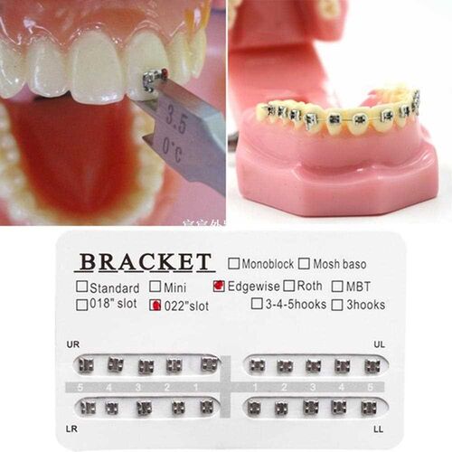 Orthodontic Bracket Edgewise 022 with/no Hook Bracket Square
