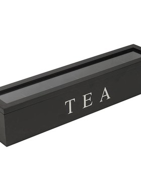 Coffe And Tea Box Organizer Wooden With Lid Coffee Tea Bag