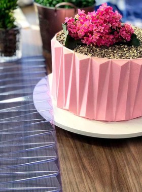 3D Tringle Pattern Cake Stencil Lace Cake Boder Chocolate Mo