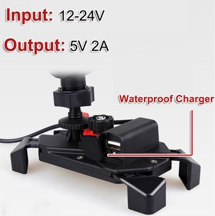 USB Support Charging Holder Charger Motorcycle Moto Phone