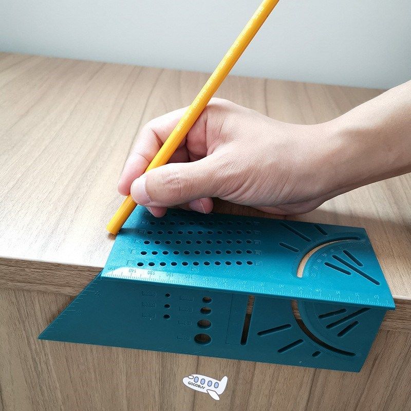 woodworking scribe mark line gauge t-type ruler square layou