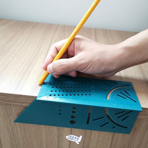 Woodworking Scribe Mark Line Gauge T-Type Ruler Square Layou