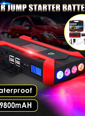 4 USB LED Car Jump Starter 89800mAh 600A 15V/16/19V Portabl