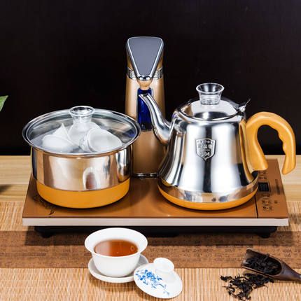 惟聚智能全自动上水电热水壶电茶壶嵌入式茶台专用烧水壶304不锈