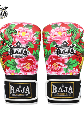 RAJA拳击手套成人男散打泰拳格斗搏击专业拳套女训练专用打沙袋