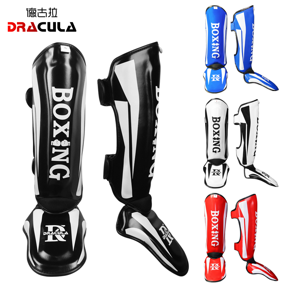 德古拉专业散打护腿加厚透气