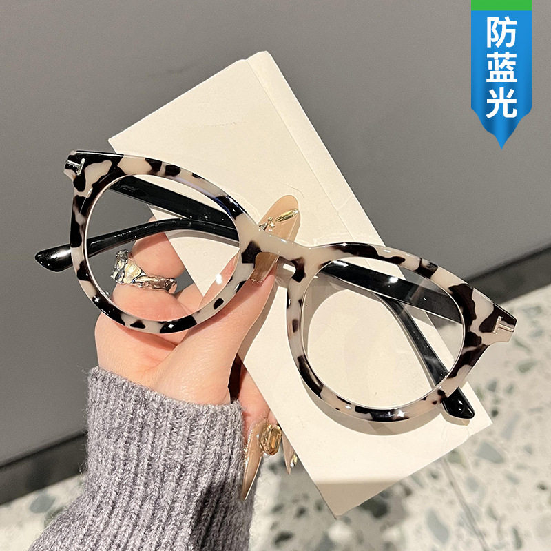 日本Portney Bell辣妹新款圆框防蓝光眼镜时尚千禧风复古眼镜架
