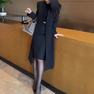 日本portney bell御姐范中长款外套修身打底衫半身裙显瘦女潮